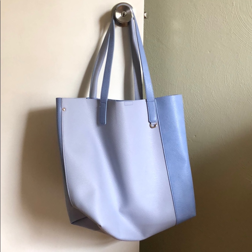 Two toned blue purse